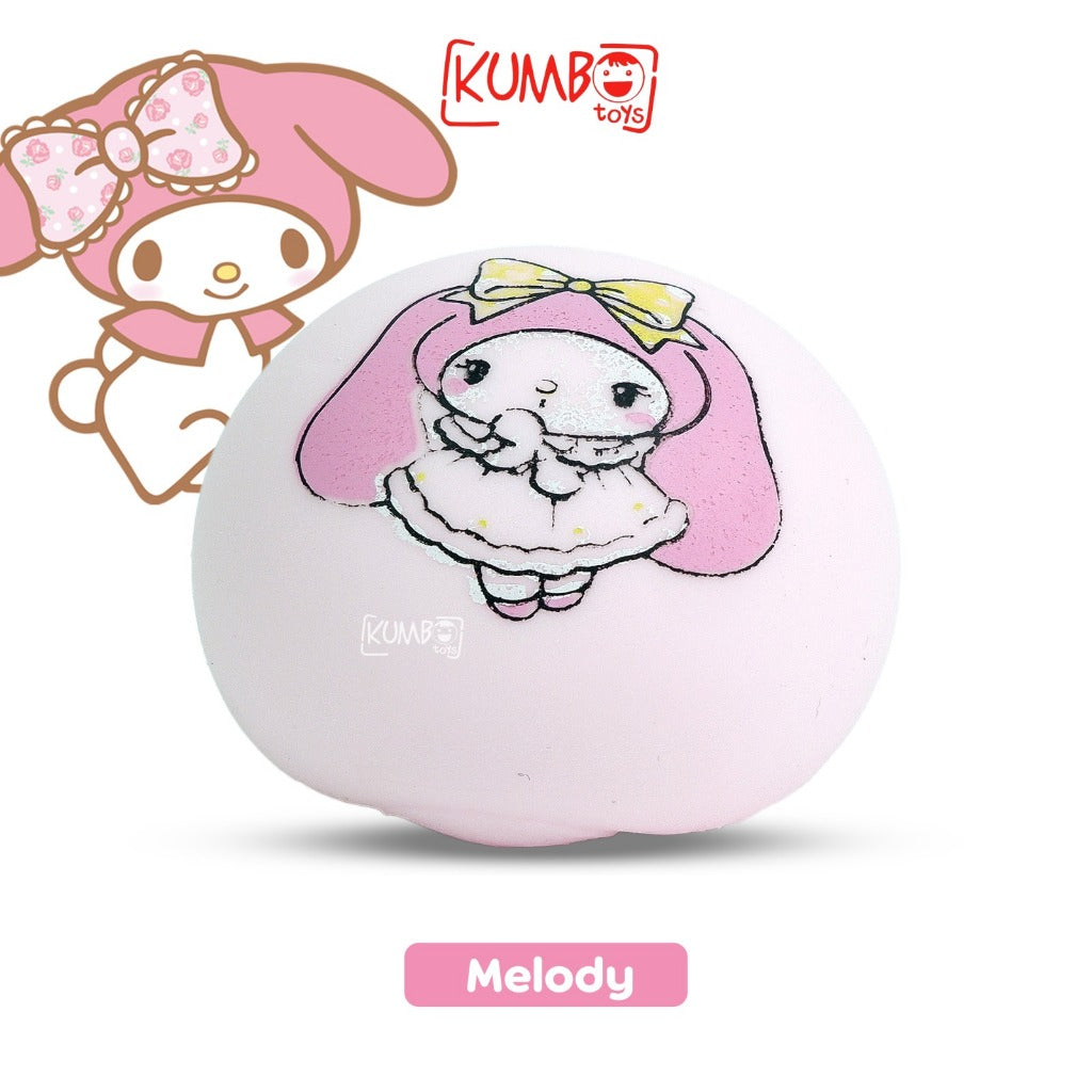 Mainan Edukasi Squishy Soft Ball Sanrio Karakter Fluid Decompression Pinch