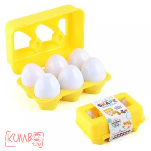 Mainan Edukasi Anak Mencocokan Bentuk Telur Matching Egg Shape Puzzle Set