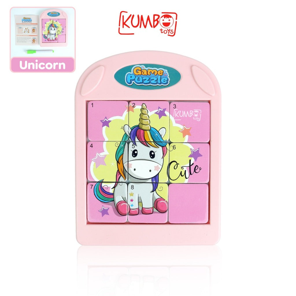 Mainan Edukasi Anak DIY MAGNETIC GAME PUZZLE Papan Tulis