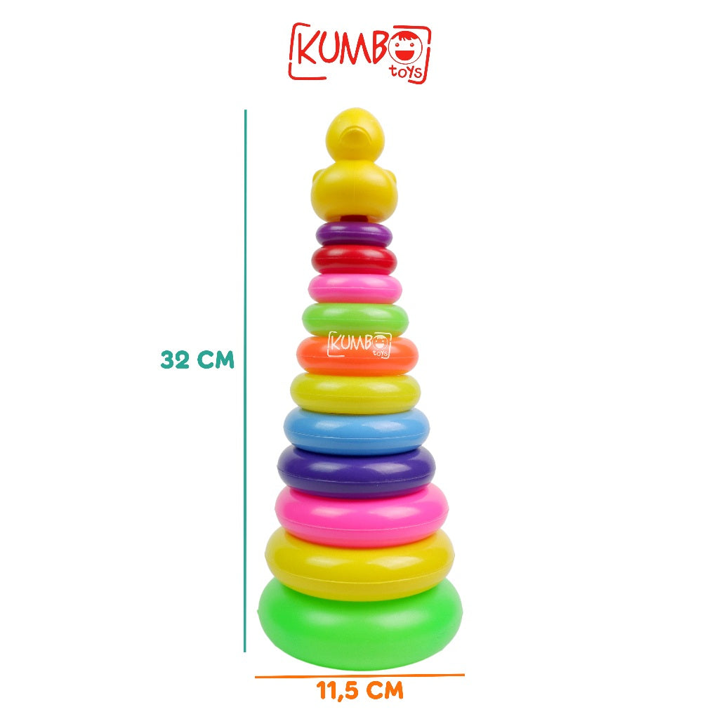 Mainan Donat Susun Jumbo Ring Donat Bebek Baby Toys Anak Balita Bayi