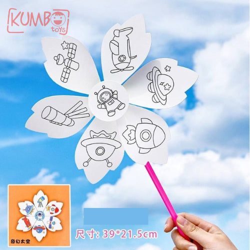 Mainan Edukasi Anak DIY Mewarnai Kincir Angin