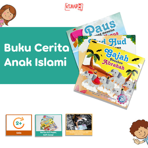 Buku Cerita Edukasi Anak Islami Seri Binatang Dalam Al Quran Bilingual Book Full Colour