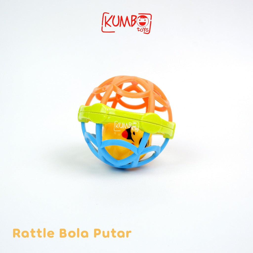 Mainan Kerincing Bayi Mainan Gigitan Bayi Bola Putar Teether Rattle Stick