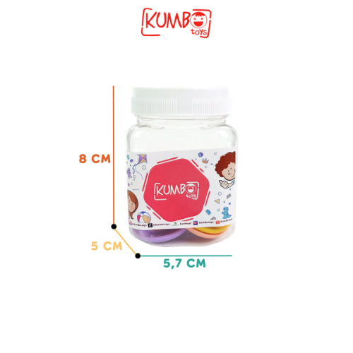 Mainan Montessori Meronce Kancing Besar 48 pcs Kancing Jumbo Kancing Gajah