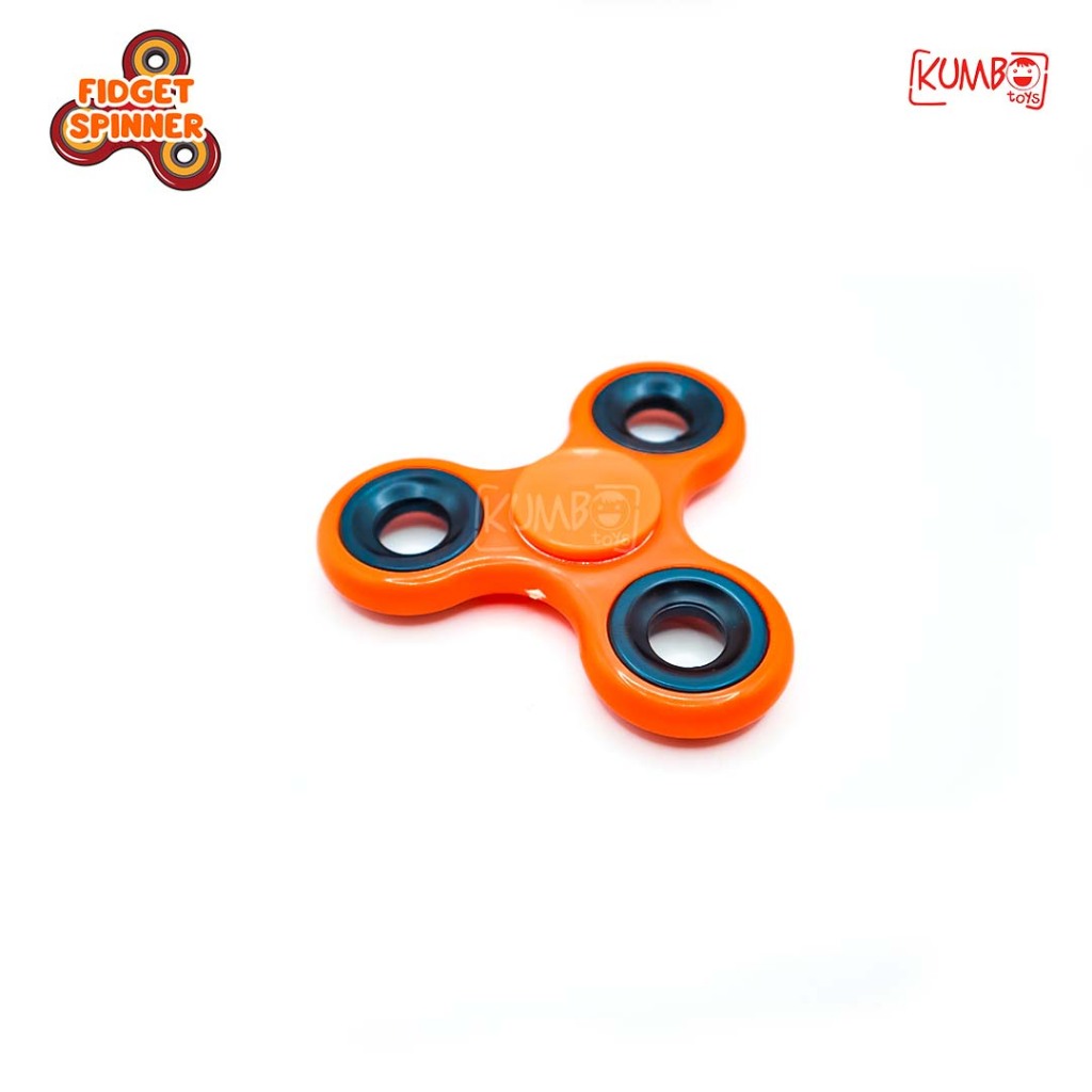 Mainan Edukasi Fidget Hand Spinner Anak Stress Relief Spiner Polos Berwarna