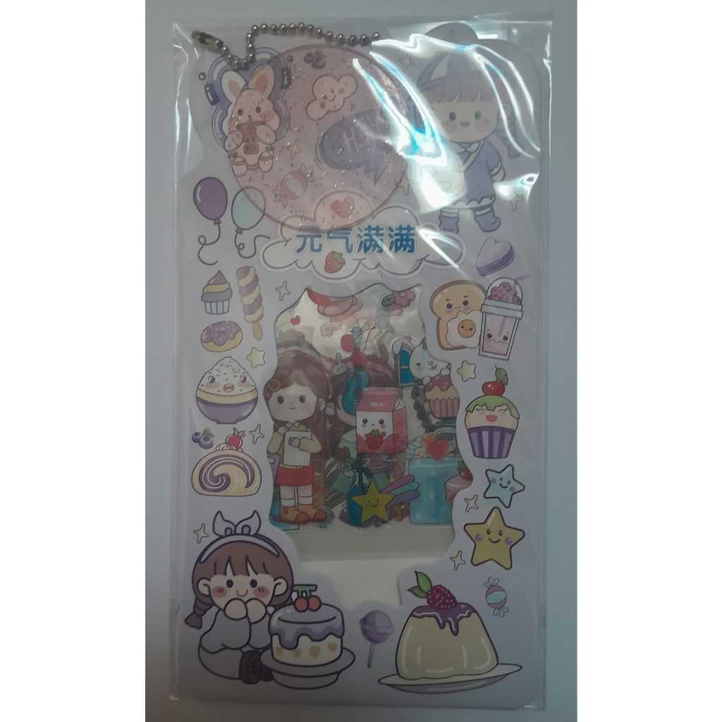 Mainan Edukasi Sticker NEW MOMO Panjang 2D Set Akrilik Sticker Karakter