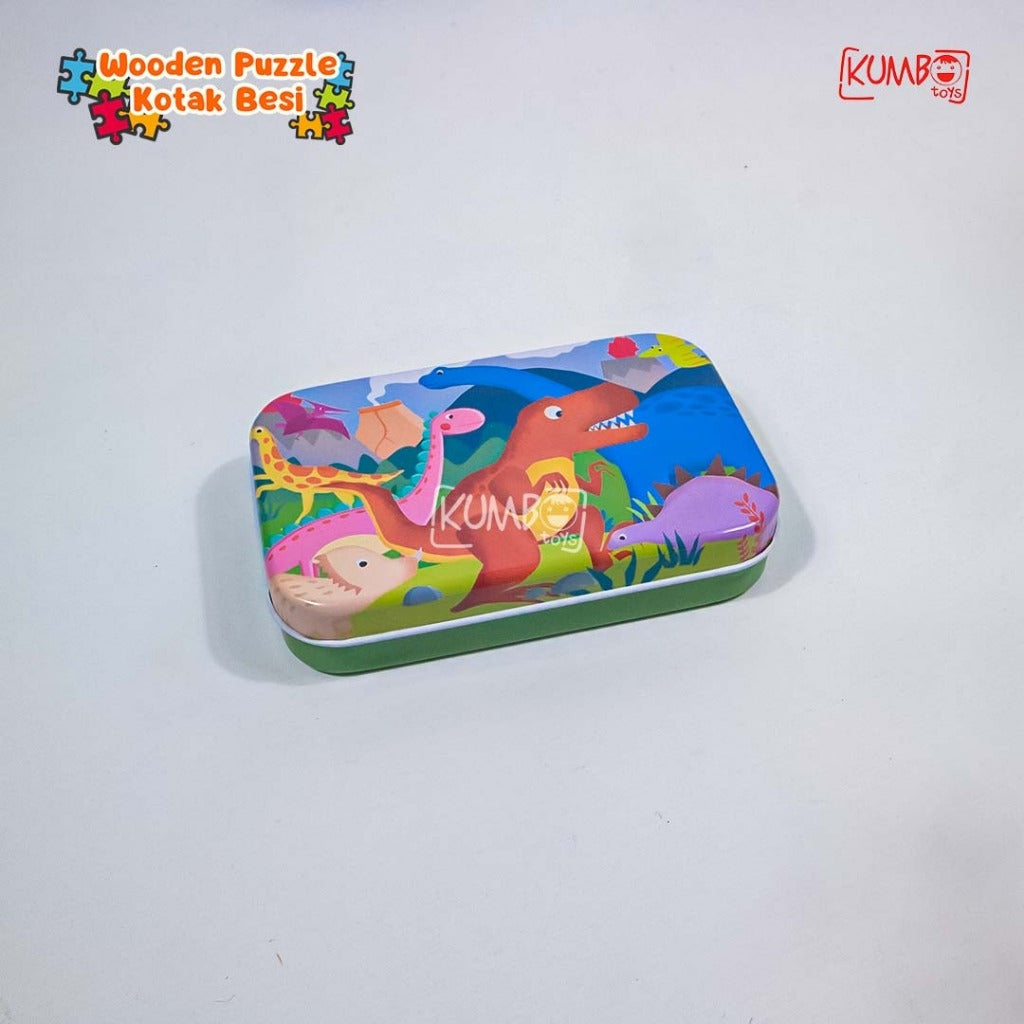 Mainan Edukasi Anak Puzzle Kayu Wooden Puzzle Kotak Besi 60pcs