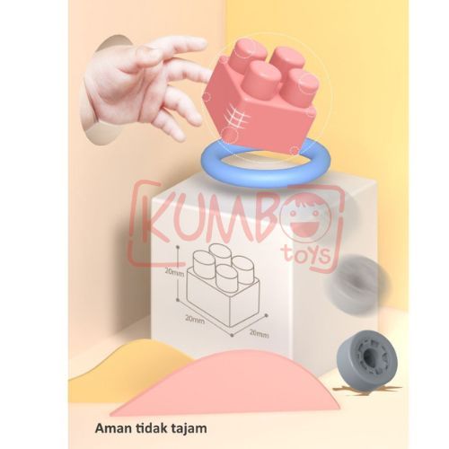 Mainan Edukasi Bricks LEGO balok 280 pcs Anak DIY Susun