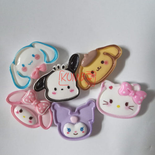Mainan Sticker 3D Karakter Sanrio Akrilik Stiker Tempelan Lucu