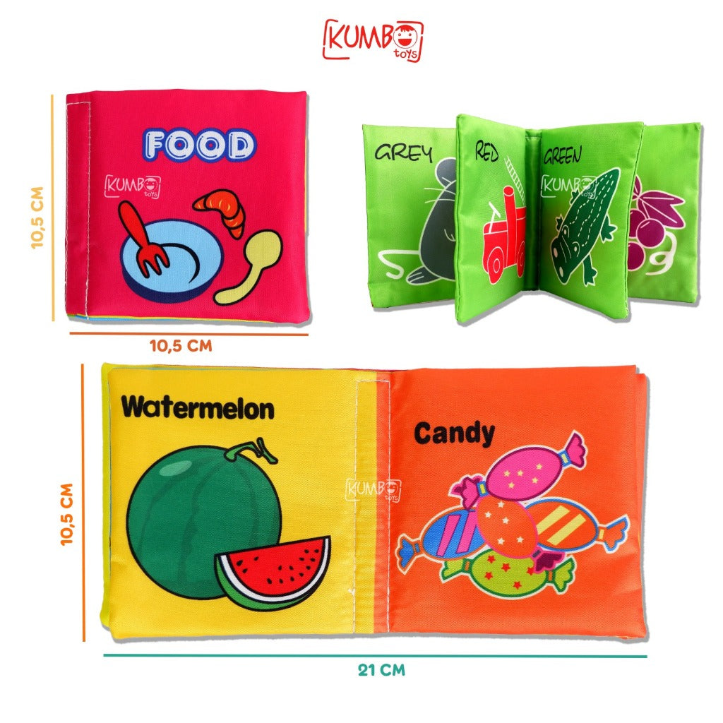 Mainan Anak Cloth Book Buku Bantal Bayi Buku Cerita Bayi Bahan Kain