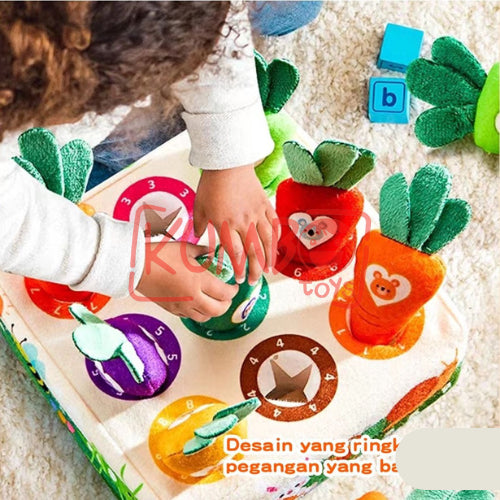 Mainan Edukasi Anak Bayi Carrot Pulling Toy Fine Motor Skills
