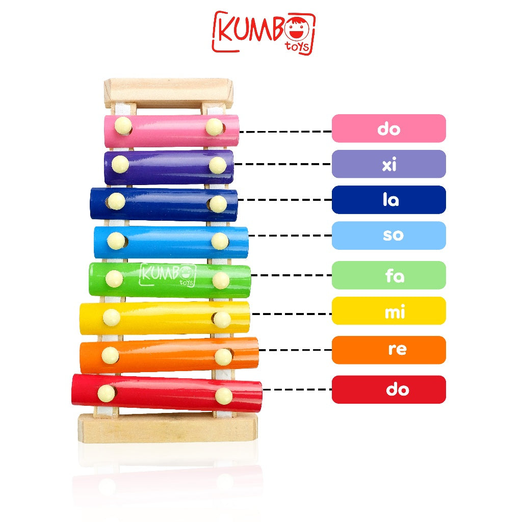 Mainan Edukasi Anak Alat Musik Ketukan Kayu Xylophone