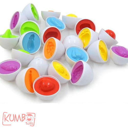 Mainan Edukasi Anak Mencocokan Bentuk Telur Matching Egg Shape Puzzle Set