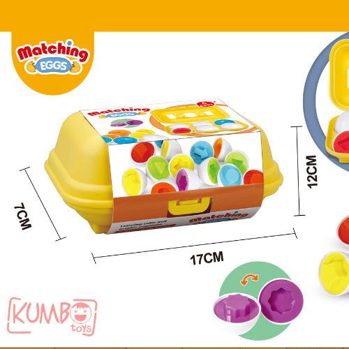 Mainan Edukasi Anak Mencocokan Bentuk Telur Matching Egg Shape Puzzle Set