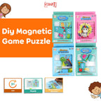 Mainan Edukasi Anak DIY MAGNETIC GAME PUZZLE Papan Tulis