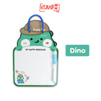 Papan Tulis Karakter Lucu Anak Tali Gantung Whiteboard Memo Dengan Spidol