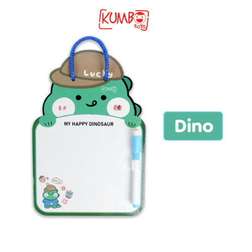 Papan Tulis Karakter Lucu Anak Tali Gantung Whiteboard Memo Dengan Spidol