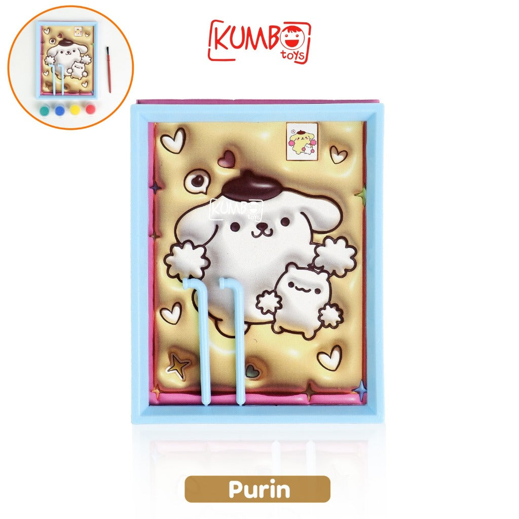 Mainan Edukasi DIY Watercolor Painting Frame Sanrio MINI FRAME PAINTING