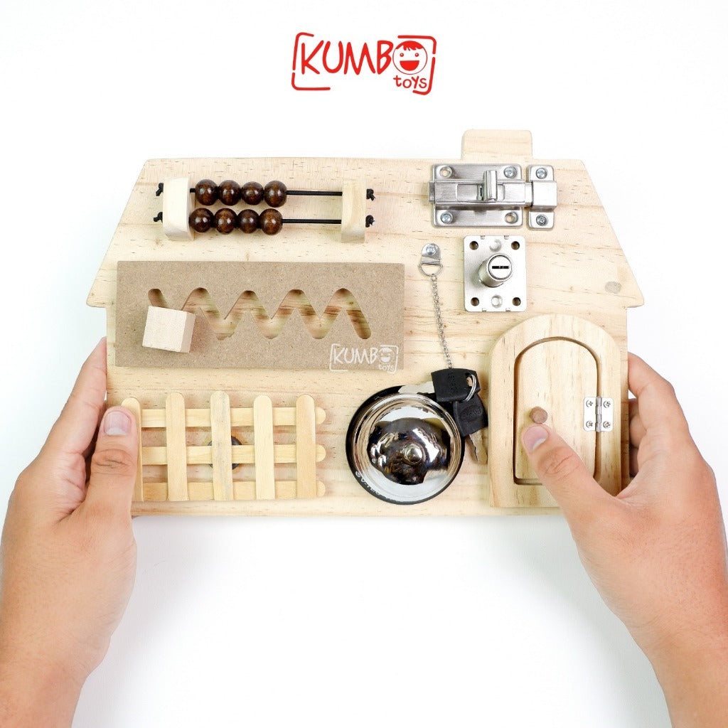 Busy Board Mainan Edukasi Montessori Papan Main Anak