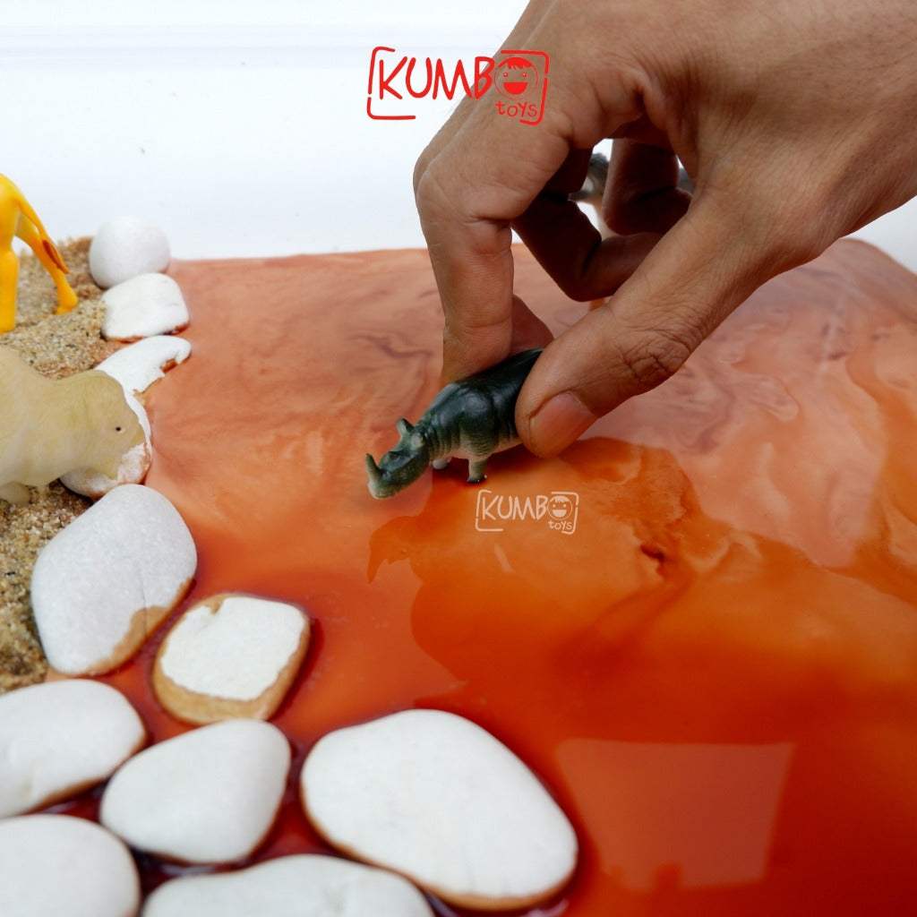 Sensory Box Tema Safari / Sensory Play Mainan Montessori