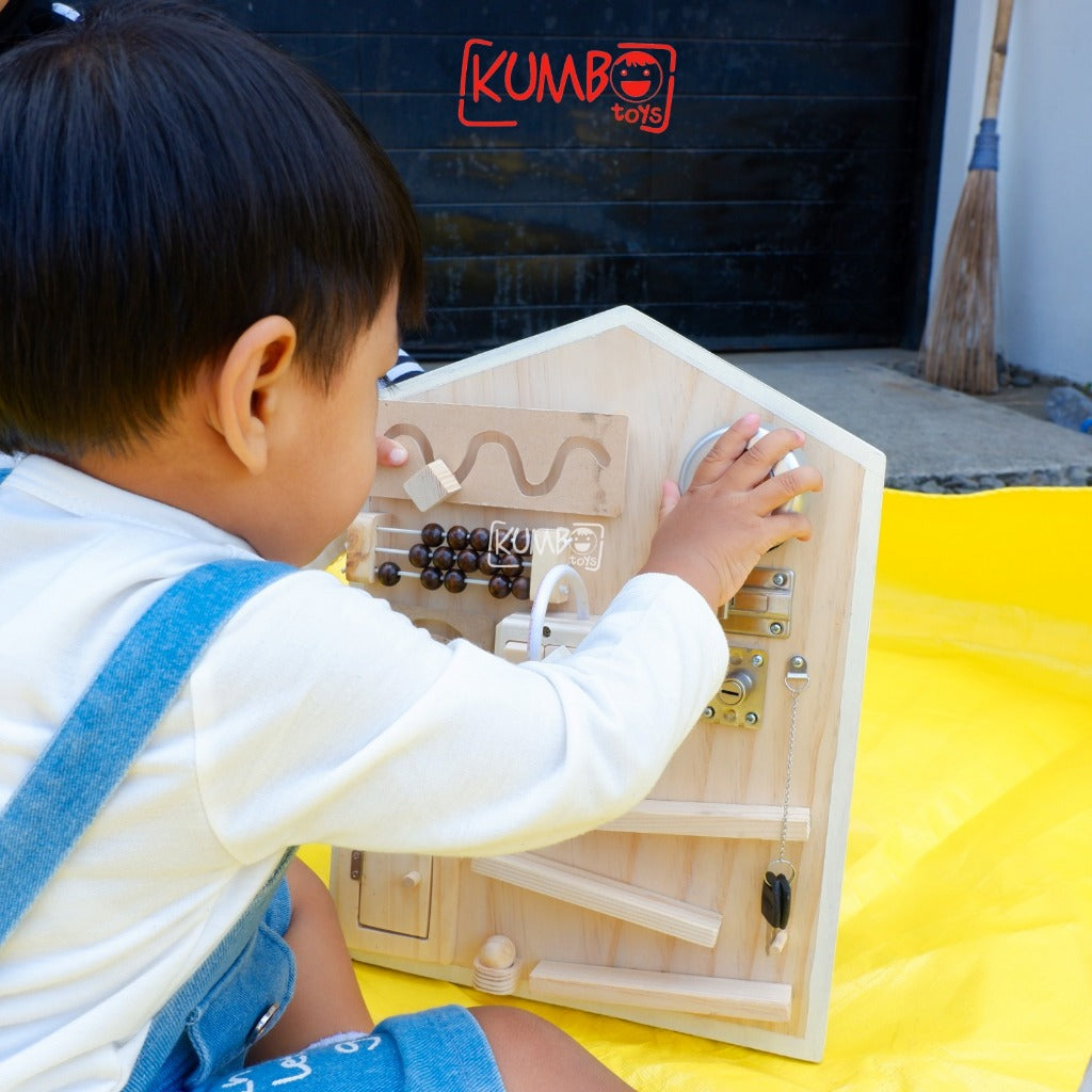 BUSY BOARD PREMIUM JUMBO Mainan Edukasi Montessori Papan Main Anak