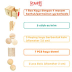 Mainan Montessori Busy Box Wooden Toys Fine Motor Play Mainan Sensory