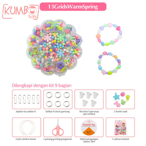 Mainan Edukasi Anak Meronce Beads Set Accesories Anak Kerajinan Manik