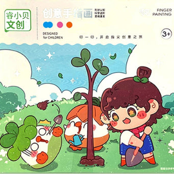 Mainan Edukasi Anak Finger Painting Coloring With Finger Lukisan Karakter Lucu