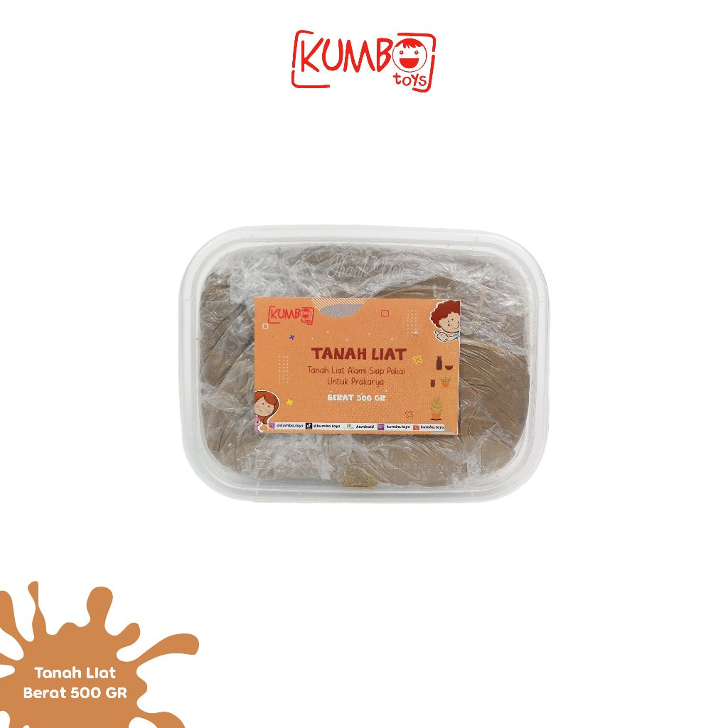 Tanah Liat / Clay untuk Prakarya Asli Plered 500gr