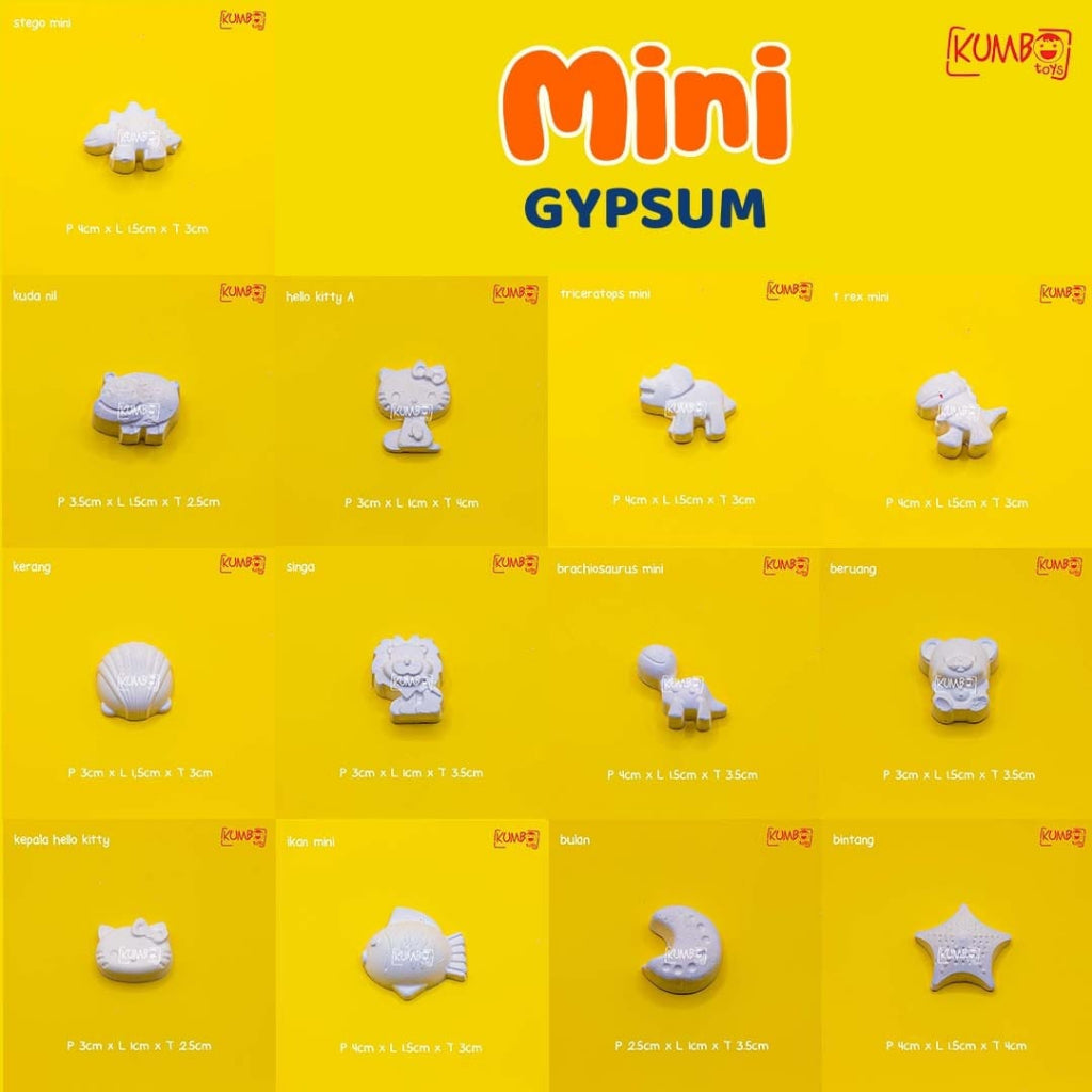 Mainan Edukasi Anak DIY Painting Gypsum Kit Mewarnai Patung Lukis Gypsum