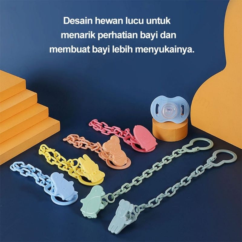 Rantai Penjepit Dot Bayi Tali Gantungan Empeng Dot