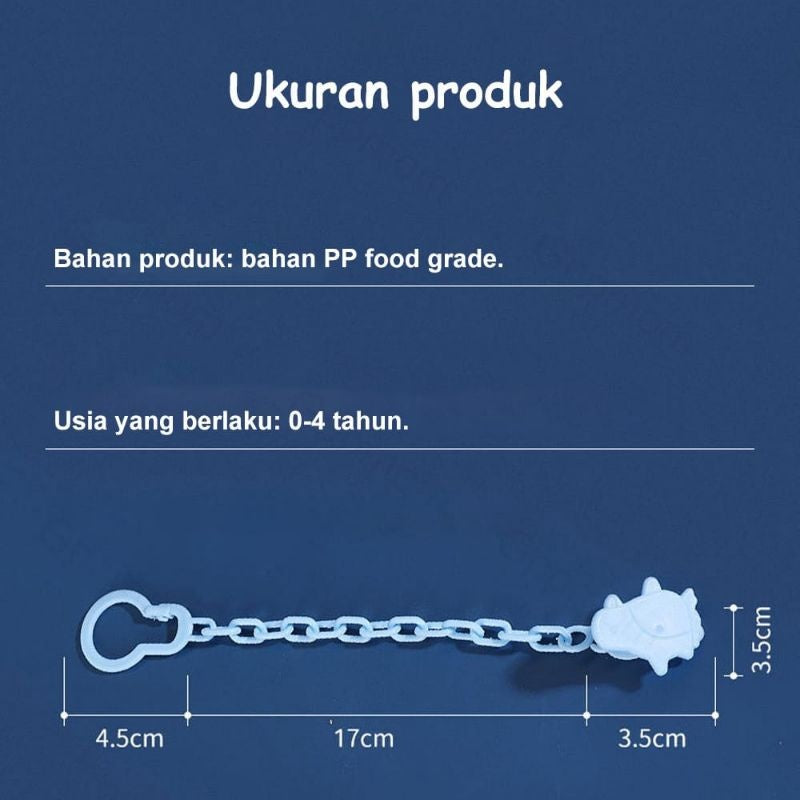 Rantai Penjepit Dot Bayi Tali Gantungan Empeng Dot