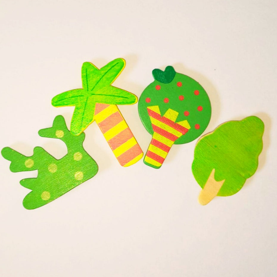 Mainan Edukasi Magnet Kayu Tempel Kulkas Anak Karakter