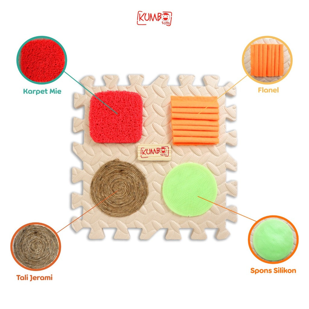 Mainan Edukasi Anak Sensory Play Mat / EVAMat Montessori Anak Bayi