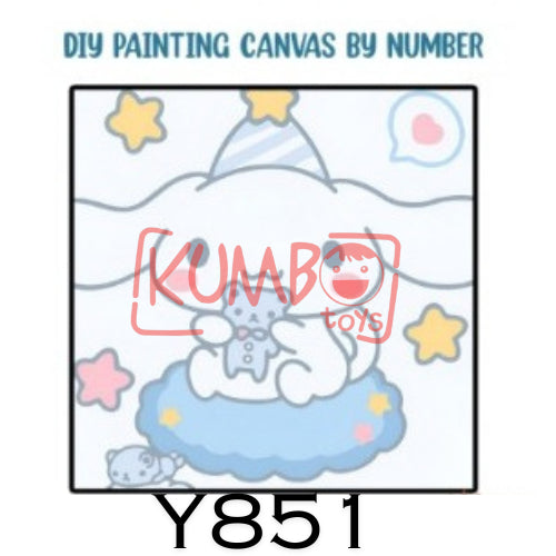 Mainan Edukasi Anak Painting Canvas By Number SANRIO KARAKTER