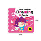 Mainan Edukasi Anak Buku Mewarnai Coloring Drawing Book 8 Lembar Groove Control Pen