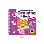 Mainan Edukasi Anak Buku Mewarnai Coloring Drawing Book 8 Lembar Groove Control Pen