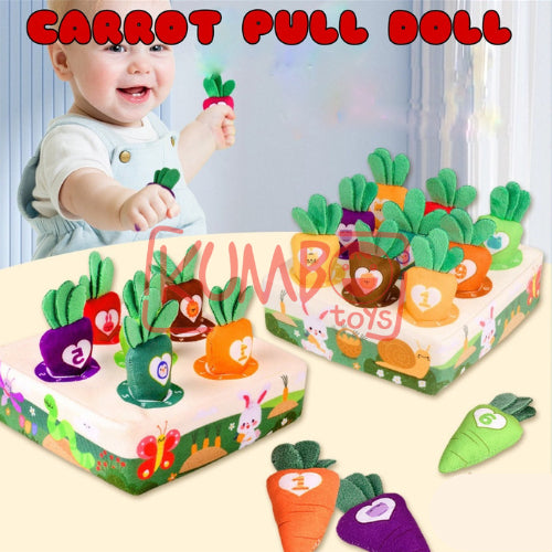 Mainan Edukasi Anak Bayi Carrot Pulling Toy Fine Motor Skills