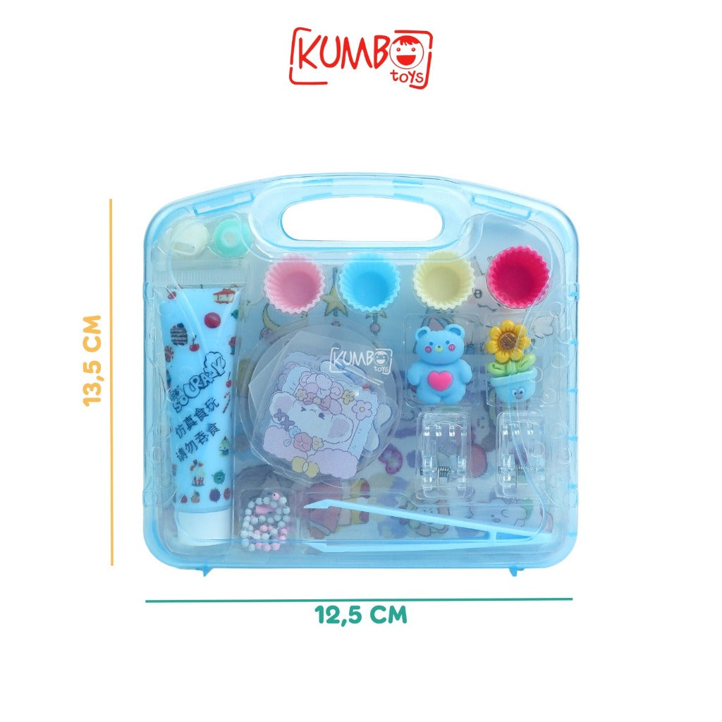 Mainan Edukasi DIY Cream Goo Card Set Krim Akrilik Gooka Aksesoris Hiasan Stiker Seni Kerajinan