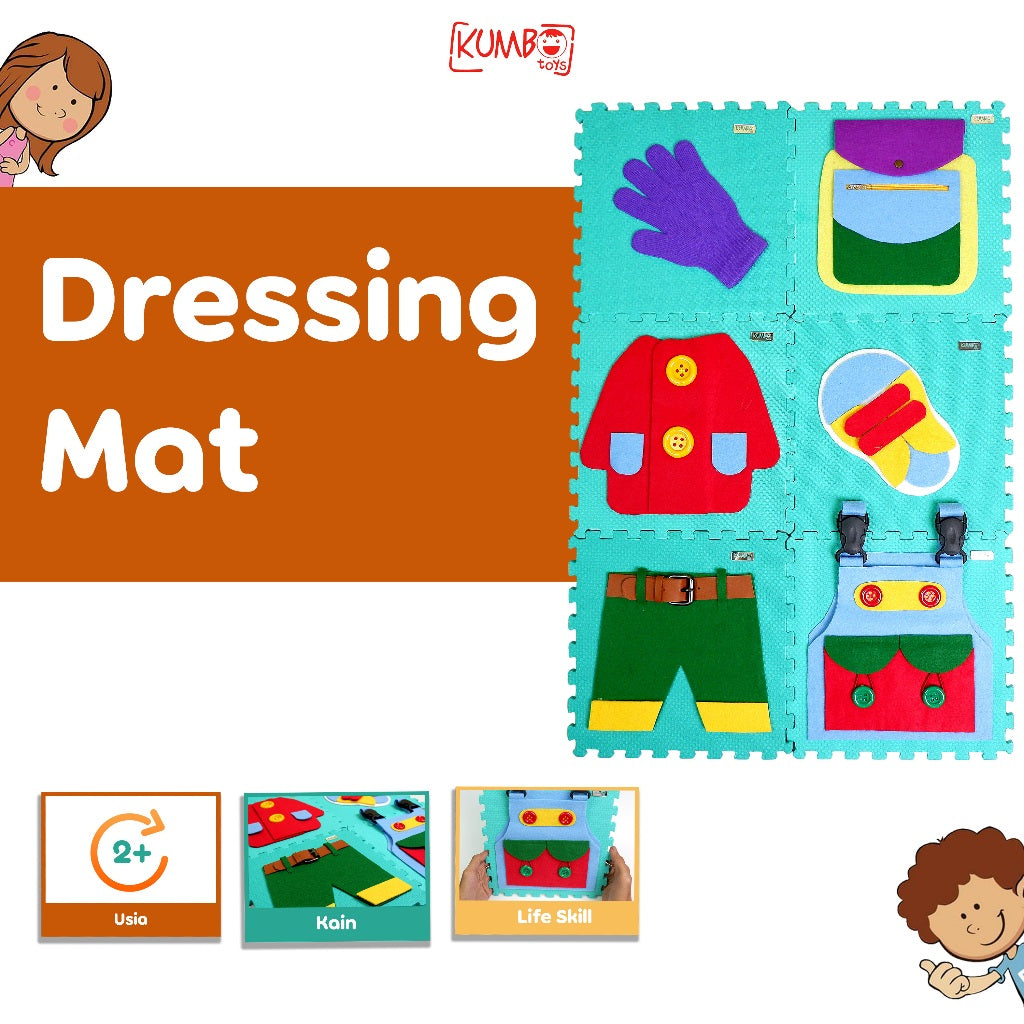 Mainan Edukasi Anak Dressing MAT Montessori