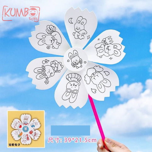 Mainan Edukasi Anak DIY Mewarnai Kincir Angin