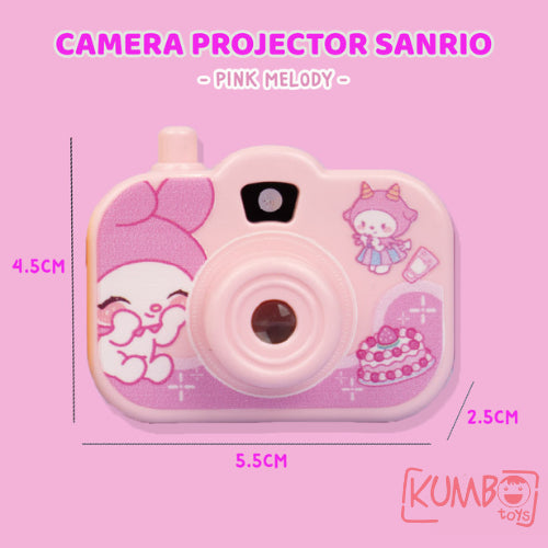 Mainan Edukasi Anak Kamera Projector Karakter Sanrio Camera Senter