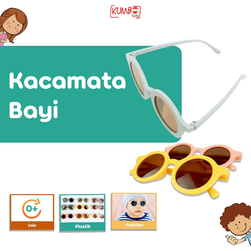 Kacamata Anak New Trend Fashion Anak Unisex Kacamata Hitam Untuk Anak Bayi