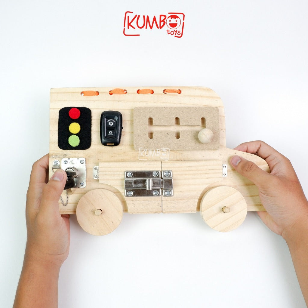 Busy Board Mainan Edukasi Montessori Papan Main Anak