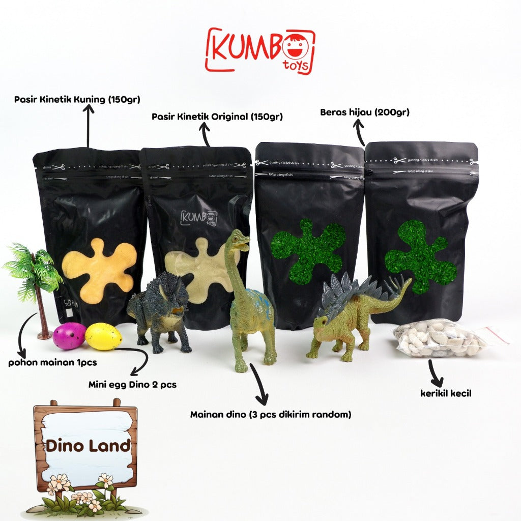 Sensory Box Tema Dino / Mainan Montessori Sensory Play