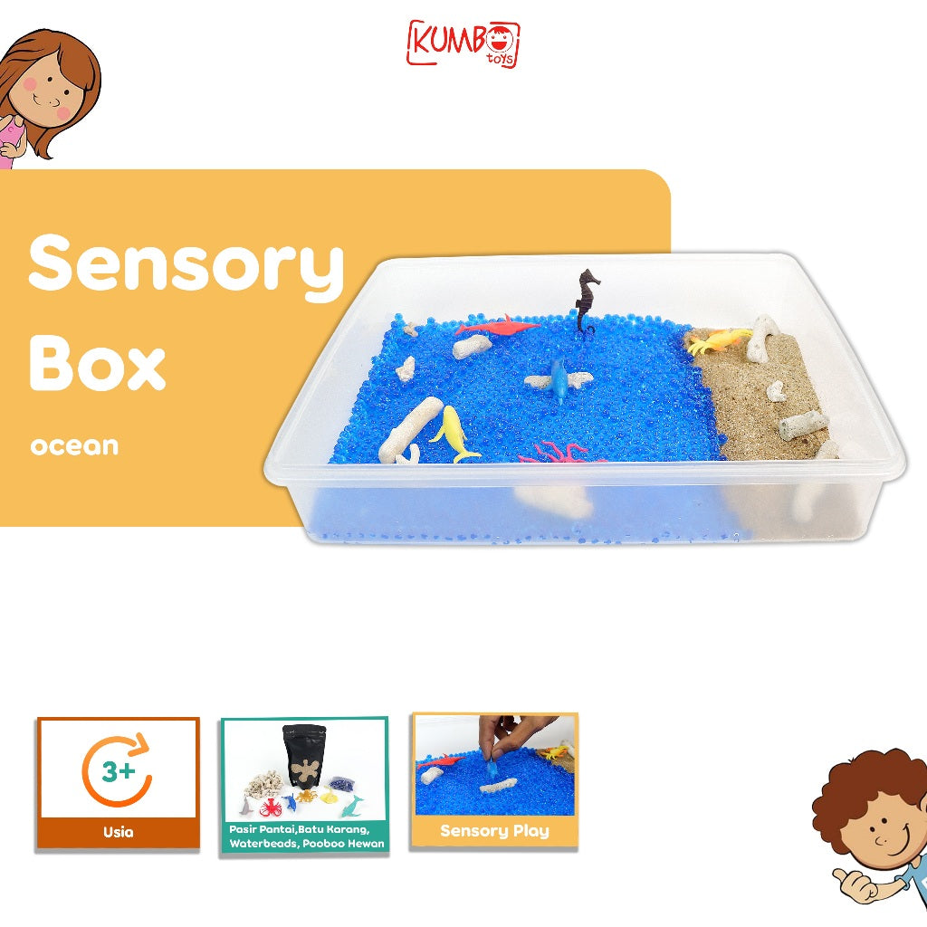 Ocean Sensory Box | Mainan Montessori Sensory Play