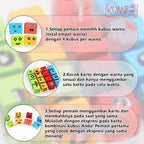 Mainan Edukasi Anak Susun Ekspresi Face Changing Rubik Cube Family Game