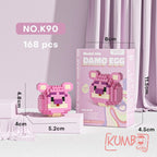 Mainan Anak Bricks Mini Damo Egg Karakter Lucu
