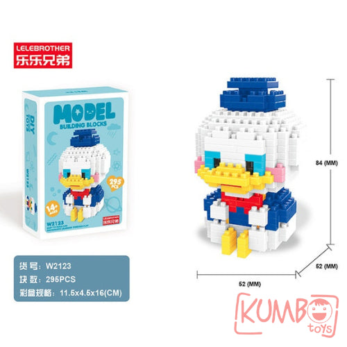 Mainan Anak Mini Block Model Karakter Kartun Lucu Balok Susun 3D Bricks