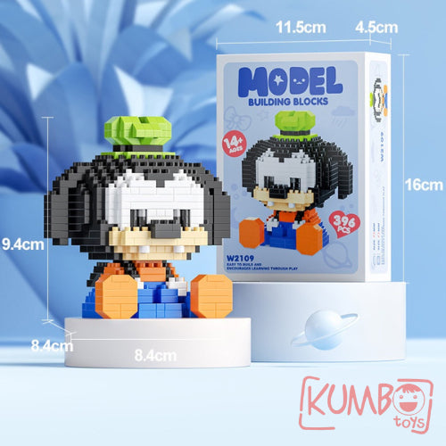 Mainan Anak Mini Block Model Karakter Kartun Lucu Balok Susun 3D Bricks